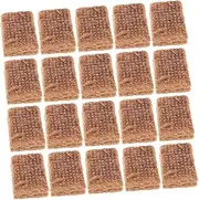 Toyvian 20pcs Fire Starter Safe and Friendly Charcoal Lighting Cubes Efficient and Burn Ideal for Hot Pot Camping and Picnics Durable Charcoal Ignition Tablets for