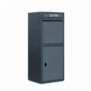 Glasshaus Mailbox Letter Box Post Parcel Mail Box Letterbox Freestanding Package 8mm Thickened Panel