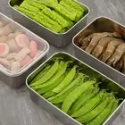 Food Container Large Size With Plastic Cover Refrigerator Packaging Box