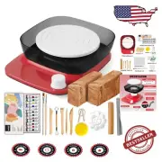 Beginner-Friendly Pottery Wheel with 440 RPM Speed Adjustment & Complete Toolkit