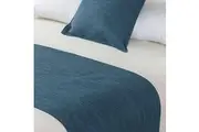 Linen Look Marine Bed Runner by Jason