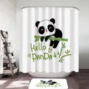 Hello Kids form an Adorable Little Panda Shower Curtain
