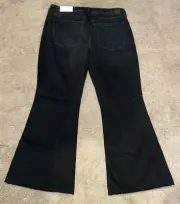 New American Eagle Next Level Super High Rise Flare Jeans Black Size 20 Curvy