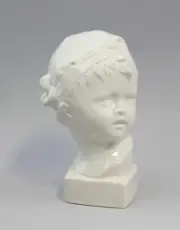 9942267 Porcelain Figurkinder-Büste Boy Boy Wagner & Apel H18cm