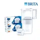 【BRITA】日系簡約力酷liquelli濾水壺+6入全效型濾芯組(共1壺7芯)