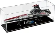 Acrylic Display Case for Lego 75367 Star Wars Venator Class Republic Attack Cruiser UCS Figure Storage Box Dust Proof Glue Free