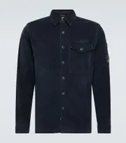 [C.P. Company] C.P. Company Lens cotton-blend corduroy shirt UK 15 black