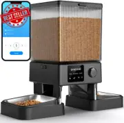 Automatic Cat Feeder, 5G WiFi, 20 Cups/5L, APP Control for 2 Cats