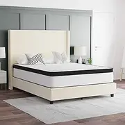 [EMMA + OLIVER] Asteria Extra Firm 12" Hybrid Mattress in a Box with CertiPUR-US Certified Foam, Pocket Spring Core & Knit Fabric Top for All Sleep Positions - Queen