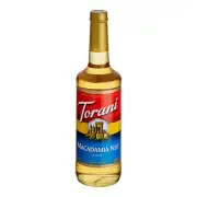 Torani Macadamia Nut Flavoring Syrup 750 mL Glass Bottle 880362238