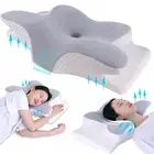 Memory Foam Contour Pillow Cervical Groove Ergonomic Neck Support Orthopedic NEW