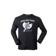 Hunters Element Leave Only Trails Mens Long Sleeve Shirt Black S