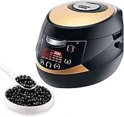 Automatic Pearl Pot, 5L Milk Tea Pearl Maker with Thermal Insulation Function, Non-Stick Design, 900Ｗ Pearl Cooking Machine Touchscreen for Boil Sago, Pudding, Bubble Tea, Milk Tea