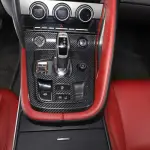 Real carbon Fiber Interior Center Console Trim Cover Fits Jaguar F-TYPE 2013-22 (for: Jaguar)