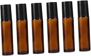 Healvian 6Pcs Essential Oil Roller Bottles with Stainless Steel Roller Balls Refillable Perfume Containers for Aromatherapy Fragrances Travel