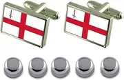 [Select Gifts] Shirt Dress Studs City of London City England Flag Cufflinks