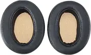 eMagTech 1 Pair Ear Pads with Brown Net Replacement Compatible with Sennheiser Momentum 2.0 Over-Ear Headphones Black Ear Cushions Protein Leather Earphones Pads