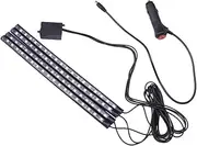 LALADEFIEE Ambient Lighting Car Led Lights Vehicle Atmosphere Lamp Decorative Car Light 18 Led Bulbs Sound Control