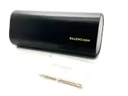 NEWI BALENCIAGA AUTHENTIC EYEGLASSES BLACK SMALL MAGNETIC CASE CLOTH