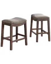 Alaterre Williston Set of 2 Counter Height Stools NoSize Brown