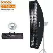 Godox FW35x160cm Strip Softbox Bowens Mount + Grid/honeycomb for Studio Flash