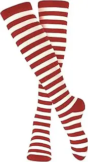 [Dress Up America] Striped Socks for Adults - Knee High Socks - Striped Socks for Women and Men- Stylish and Comfortable