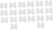 LALAFINA 2sets Cross Carton Clip Clamshell Adjustable Cubicle Dividers Clamps Fixed Clip Door Monitor Pole Clear Desktop Stand Practical Cross Shape Clips Carton Fixing Clips Plastic 10pcs*2