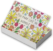 KRRFDP Bad Parking Cards, Funny Bad Parking Business Cards - You Park Like an , Bad Parking Notes Left for Drivers Who Don’t Know How to Park (You Park Like an )