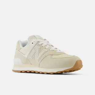 【NEW BALANCE】NB 574 復古運動鞋 女鞋 跑鞋 慢跑鞋 休閒鞋 緩震 米色(WL574QB2-B)