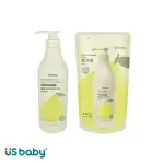 US BABY 優生 植淨奶瓶清潔劑-清新西柚(1000ML+900ML補充包)【佳兒園婦幼館】