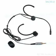 3.5mm Jack Lock Cardioid Head Microphone for Laptop PC Wireless System Foldable