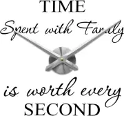 Large Wall Clock Hands, 3D DIY Clock Hands Needles with Clock Mechanism & Wall S
