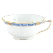 HEREND "CHINESE BOUQUET GARLAND BLUE" CUP & SAUCER BRAND NEW