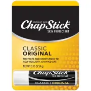 ChapStick Classic Original Skin Protectant Lip Balm Regular 0.15oz (4 Pack)