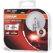 H1 OSRAM Night Breaker Silver Globes Bulbs (Twin Pack) 3200K