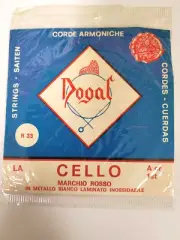 Dogal Cello String A or 1st Marchio Rosso NOS