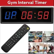 SeeSii 1.5 inch 6 Digit LED Gym Timer Stopwatch with Remote Controller