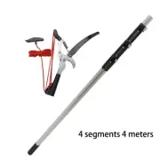 4m Telescopic Scissors Pruning Branch Height Saw Garden Tools