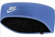 NIKE Youth Club Fleece Headband One Size Blue Swoosh RN #1223128 Brand New