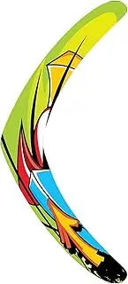 Inborntrait Boomerang for Kids and Adults - V-Shaped Returning Sports Toy for Backyard Games - Soft Children's Gift (Green-Arrow)