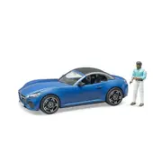 Bruder Licensed 1:16 Scale Roadster With Driver Model Toy Car With Removable Roof 03481