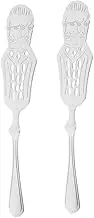 FONDOTIN 2pcs Stainless Steel Absinthe Spoon Dripper for Sugar Cubes Ice Filtering Elegant Design for Home Bar Use Versatile Wormwood Preparation Tool