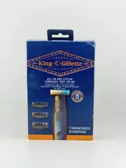 King C Gillette All-In-One Styler -1 Trimmer-3 Combs- (Type 5590) New In Box