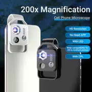 APEXEL 200 X pocket phone Microscope Handheld Lens With LED CPL for iPhone