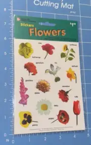 2001 McGraw Hill Children’s Publishing Flowers Stickers NIP