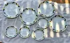 Set of 8 Vintage Corelle Vitrelle Geometric Squares Plates 10.25” x 6.75” NEW