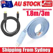 USB TO RJ45 Serial RS232 Console Cable Express Net Cable for Cisco Routers AU