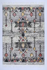 Boho Moroccan Cross Multi Rug