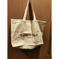 在飛比找蝦皮購物優惠-全新Eden Park 白色大型帆布袋