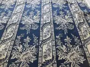 Waverly Tiffany Fabric Classica Collection Indigo Blue Floral Decorator 1.5 NEW